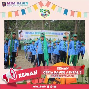 Kemah Ceria Pandu Athfal 3 Qobilah MI Muhammadiyah Basin