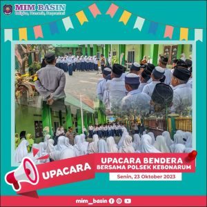 UPACARA BENDERA BERSAMA BAPAK KAPOLSEK KEBONARUM